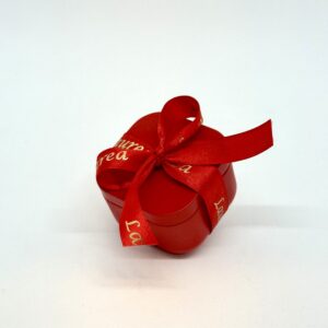 Scatolina latta rossa